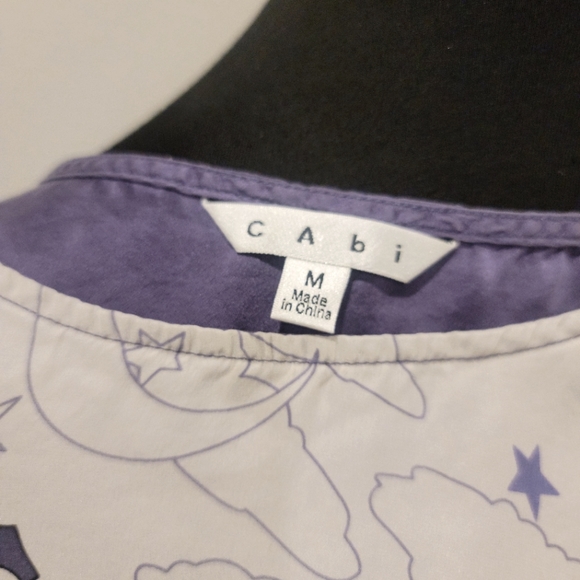 cAbi Celestial Dolman Sleeve Silk Blouse Size M - Picture 4 of 4